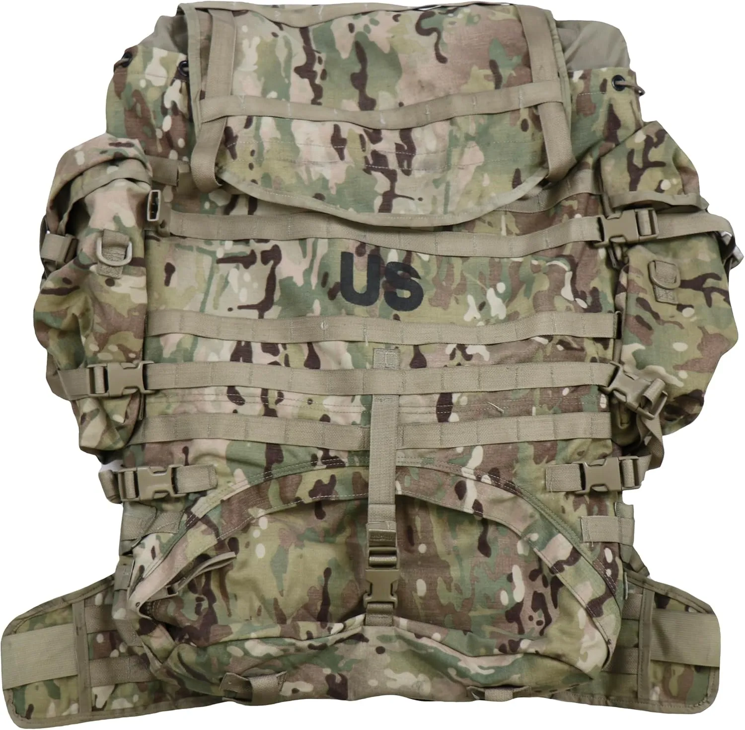 USGI Previously Issued OCP Large Rucksack Complete w Frame, Hip Belt, Shoulder Straps, Sustainment Pouches