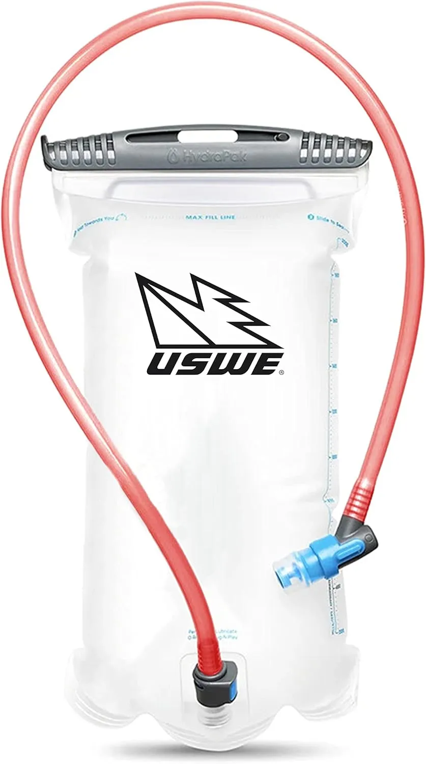 USWE Elite Hydration Bladder, Water Reservoir with Plug-n-Play Quick Disconnect and Wide Slide-Seal Open, Reversible Leak Proof BPA Free, for Backpack and Hydration Pack
