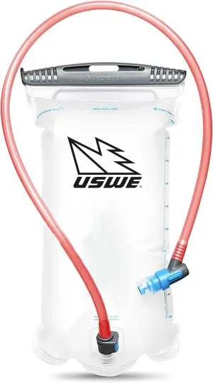 USWE Elite Hydration Bladder, Water Reservoir with Plug-n-Play Quick Disconnect and Wide Slide-Seal Open, Reversible Leak Proof BPA Free, for Backpack and Hydration Pack