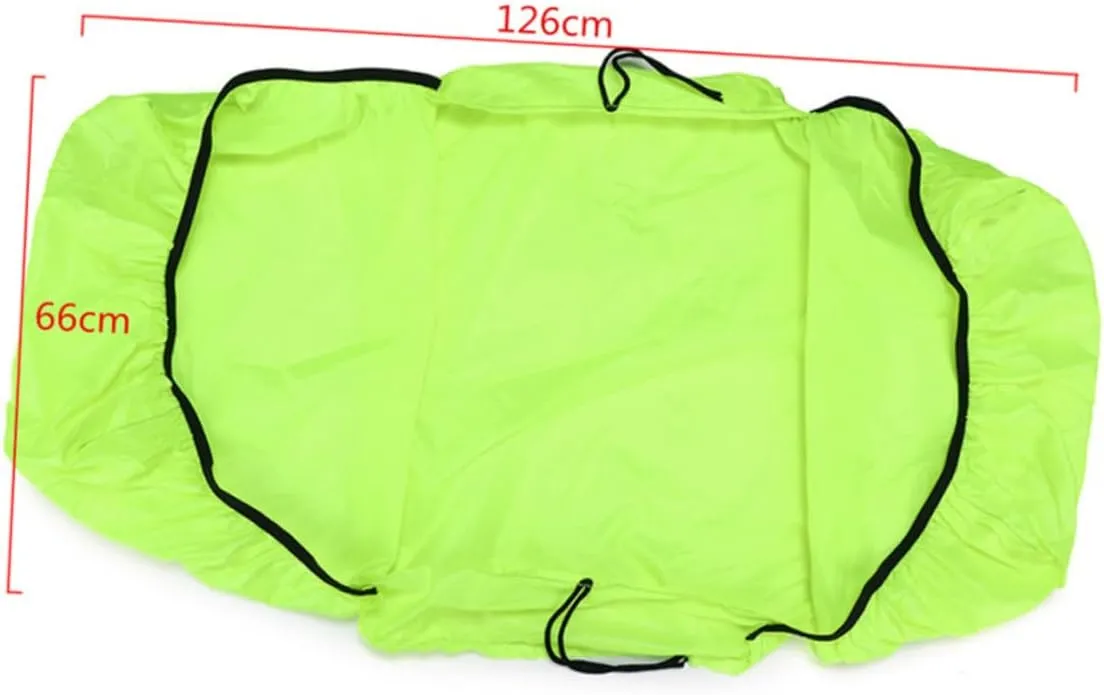 VANZACK 2pcs Cover Triple Bag Backing Bike Covers Camping - Rainproof Water Protector Trunk Strengthened Green