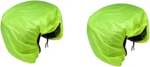 VANZACK 2pcs Cover Triple Bag Backing Bike Covers Camping - Rainproof Water Protector Trunk Strengthened Green