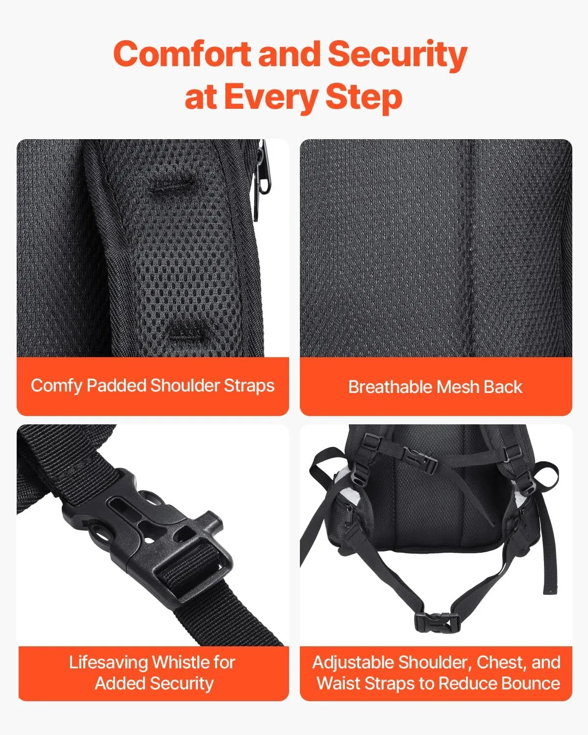 VEVOR Hydration Backpack, Water Backpack with TPU Water Bladder, Tactical Molle Hiking Hydration Pack with Storage for Men Women, Hydro Water Daypack for Hiking Running Cycling Camping