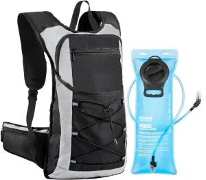 VEVOR Hydration Backpack, Water Backpack with TPU Water Bladder, Tactical Molle Hiking Hydration Pack with Storage for Men Women, Hydro Water Daypack for Hiking Running Cycling Camping