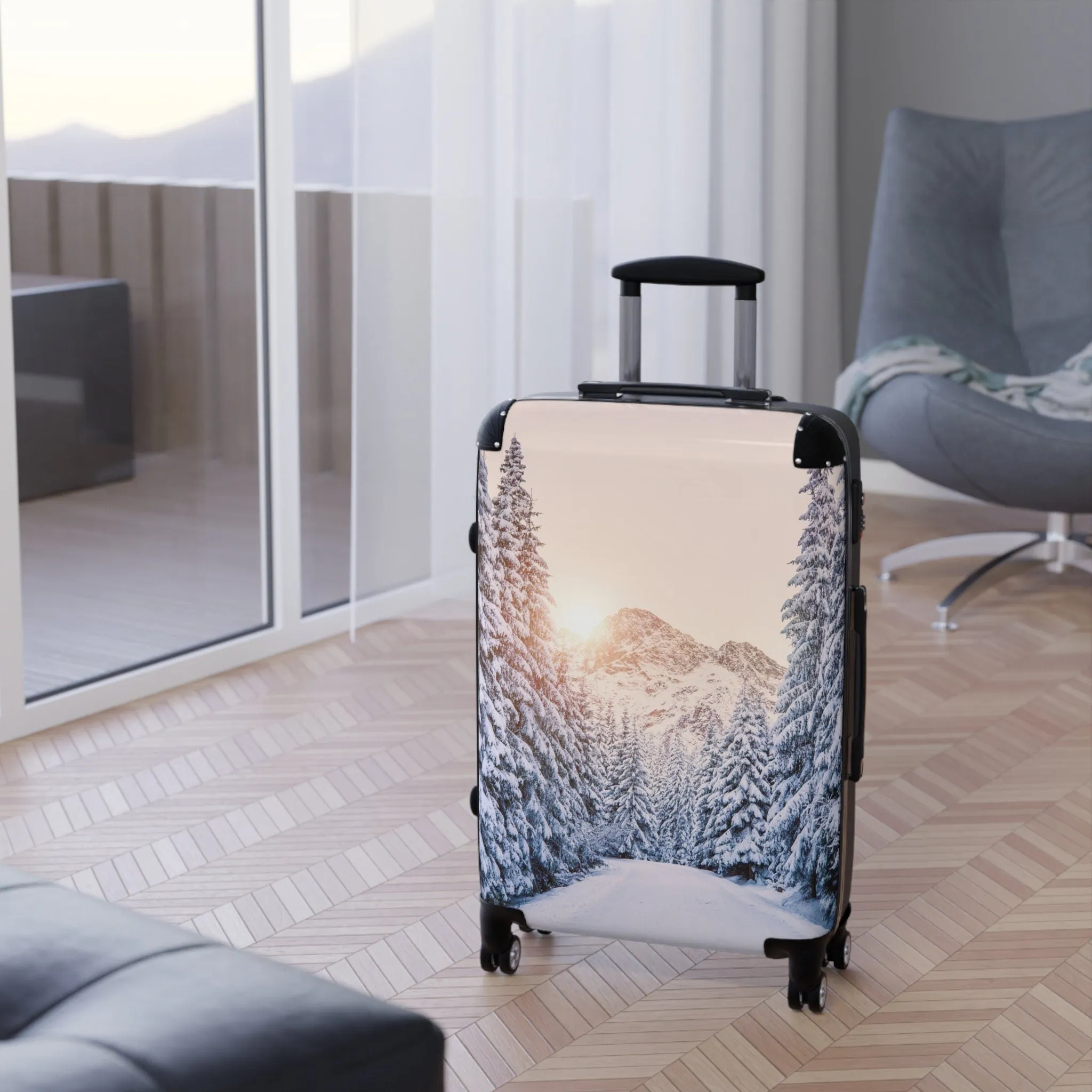 Vintage-Inspired Suitcase, Wheeled Travel Luggage, 360-Degree Spinner, Functional Carry-On, Unique Travel Bag, Original Travel Accessories