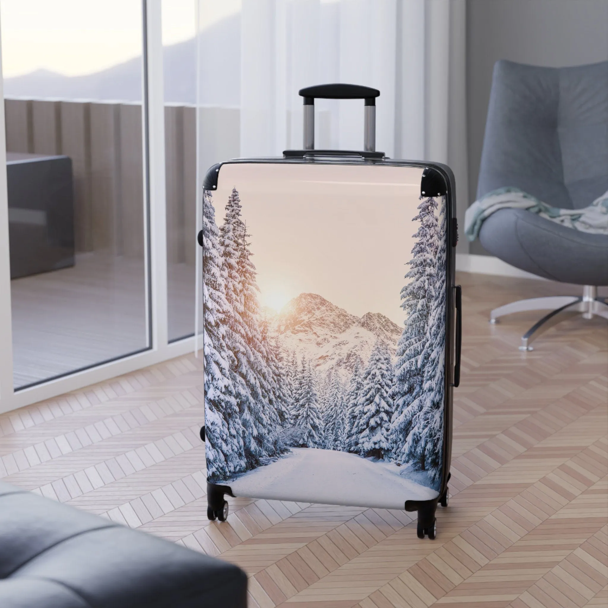 Vintage-Inspired Suitcase, Wheeled Travel Luggage, 360-Degree Spinner, Functional Carry-On, Unique Travel Bag, Original Travel Accessories