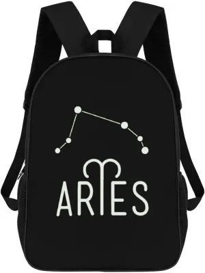 Virgo Constellation 17 Inch Travel Backpack Casual Daypacks Computer Shoulder Bag for Work Shopping Unisex