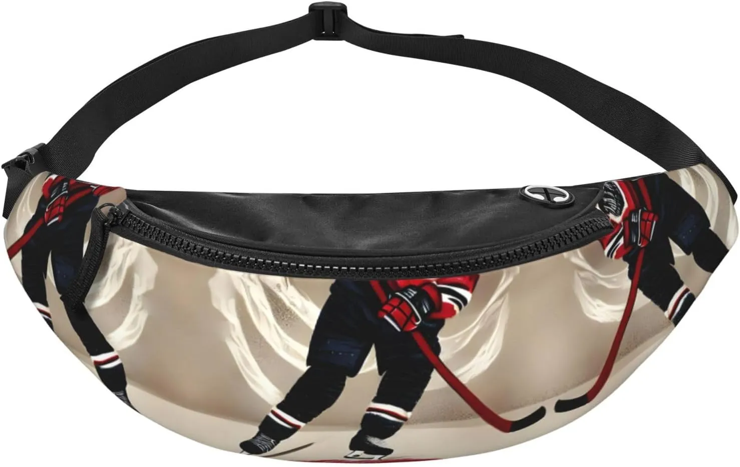 Waist Packs For Men & Women, Fashion Sling Pack With Adjustable Belt For Travel Sports Running.Hockey Sports Print