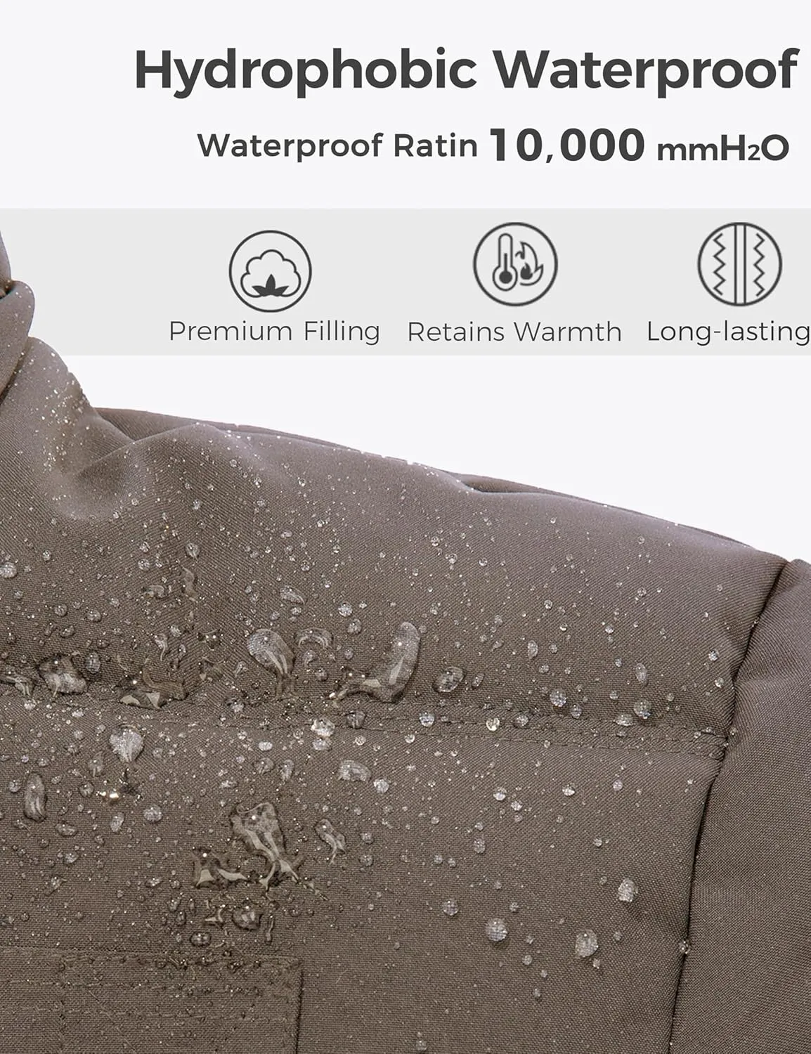 Wantdo Men's Hooded Winter Coat Warm Puffer Jacket Thicken Cotton Coat with Removable Hood