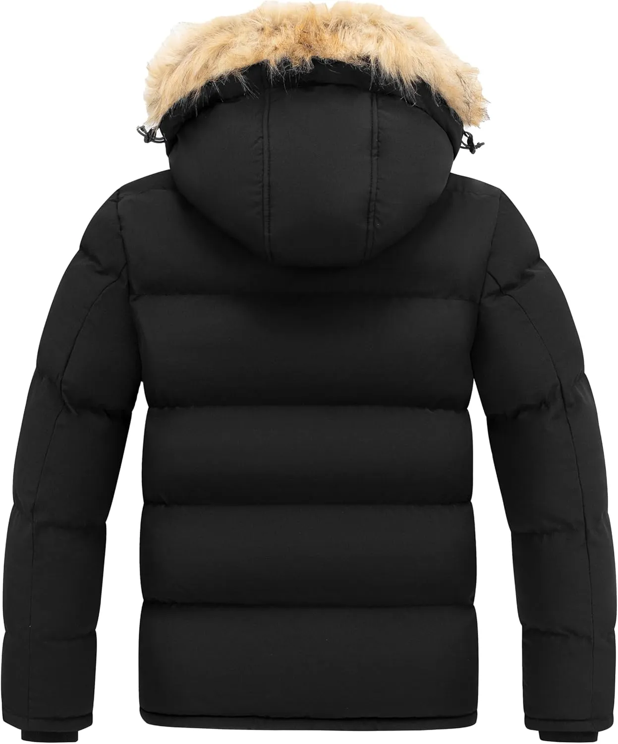 wantdo Men's Hooded Winter Coat Waterproof Puffer Jacket Warmth Winter Jacket