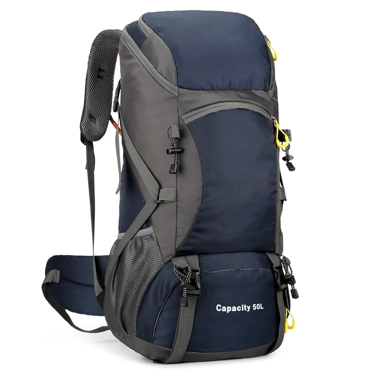 Waterproof 50L Travel Backpack with Rain Cover
