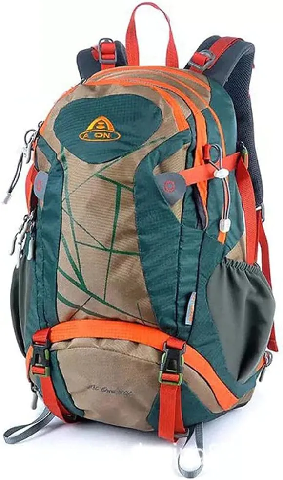Waterproof Travel Hiking Backpack Sports Cycling Camping Backpack Rucksack Men Travel Light Trekking Bagpack 900D Nylon Bag 30L-Rose Red_30L
