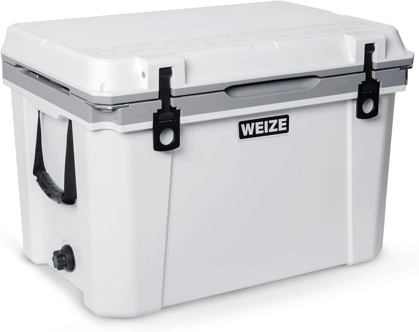 WEIZE Ultra-Light 55 Quart Hard Cooler Insulated Portable Ice Chest Box with Bottle Opener, Keeps Cold up to 7 Days for Beach, Drink, Beverage, Camping, Picnic, Fishing, Boat, Barbecue