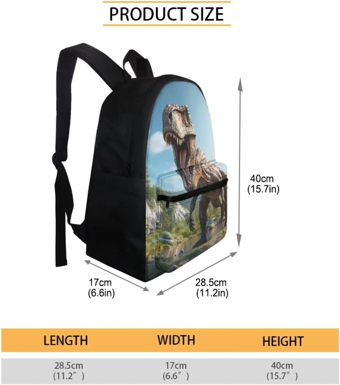 WELLFLYHOM Dinosaur Backpack for Kids 5-7 8-10 11-13 3D School Bag for Elementary Boys Dino Bookbag with Lunch Box Pencil Case Middle Preschool Back Packs Satchel Casual Daypack School Supplies