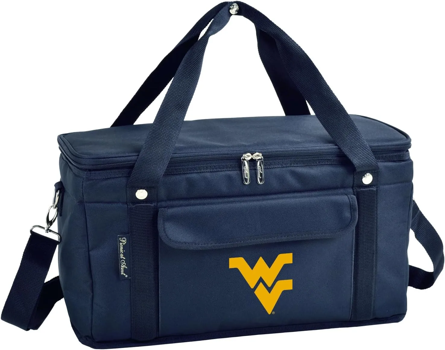 West Virgina University Mountaineers 42 Can Capacity Semi Rigid Collapsible Leakproof Cooler- Designed & Quality Approved in The USA