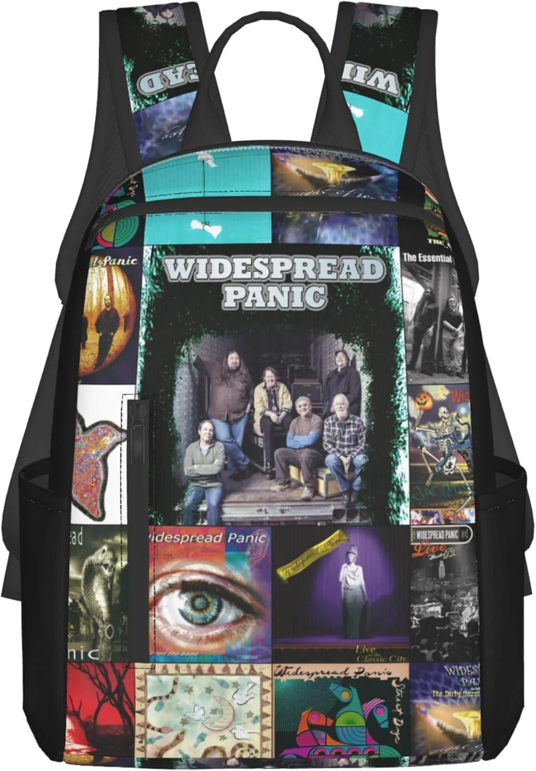 Widespread Music Panic Stylish Backpack Multi-functional and Lightweight Bag Travel Outdoor Activities Adjustable Shoulder Straps Daypacks, Black