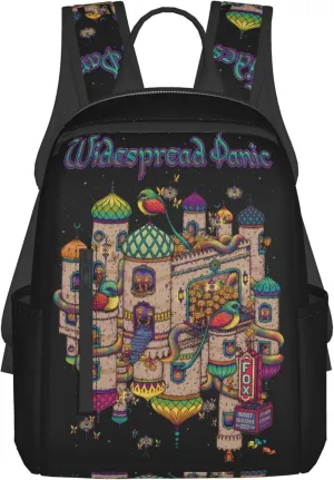 Widespread Music Panic Stylish Backpack Multi-functional and Lightweight Bag Travel Outdoor Activities Adjustable Shoulder Straps Daypacks