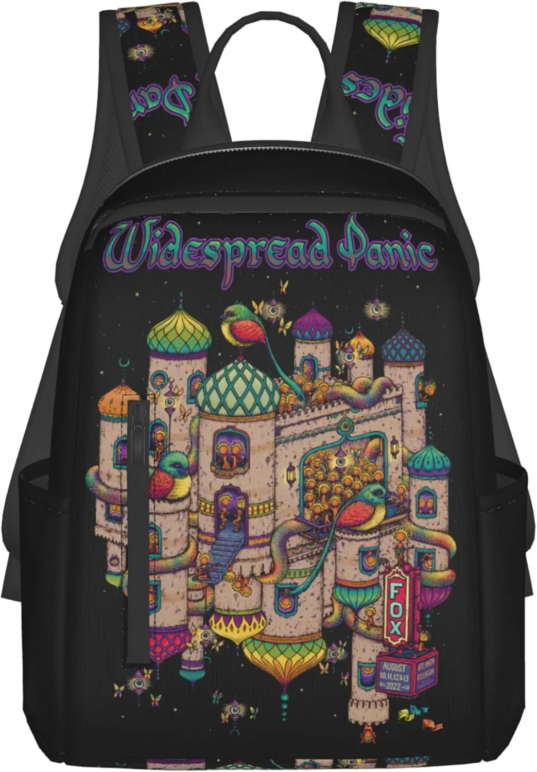 Widespread Music Panic Stylish Backpack Multi-functional and Lightweight Bag Travel Outdoor Activities Adjustable Shoulder Straps Daypacks