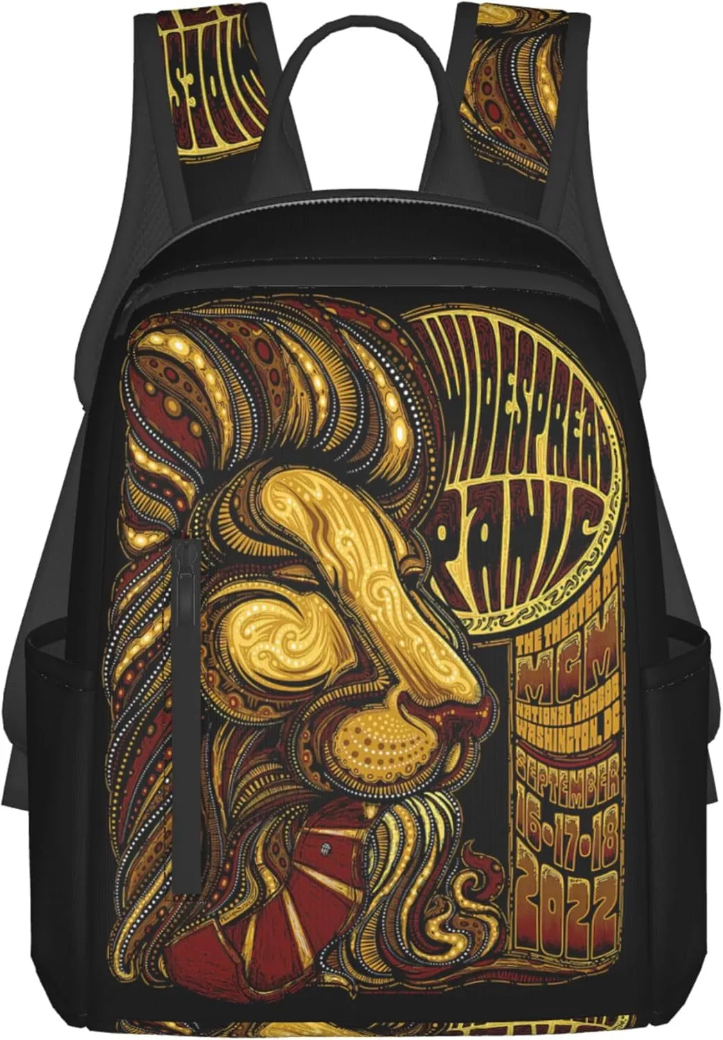 Widespread Music Panic Stylish Backpack Multi-functional and Lightweight Bag Travel Outdoor Activities Adjustable Shoulder Straps Daypacks