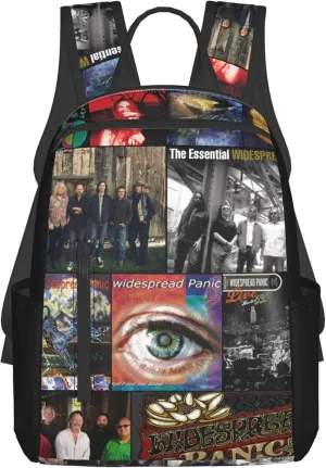 Widespread Music Panic Stylish Backpack Multi-functional and Lightweight Bag Travel Outdoor Activities Adjustable Shoulder Straps Daypacks