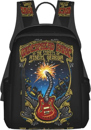 Widespread Music Panic Stylish Backpack Multi-functional and Lightweight Bag Travel Outdoor Activities Adjustable Shoulder Straps Daypacks