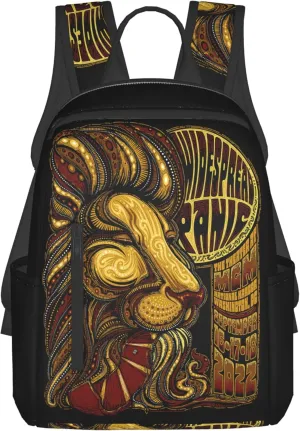Widespread Music Panic Stylish Backpack Multi-functional and Lightweight Bag Travel Outdoor Activities Adjustable Shoulder Straps Daypacks
