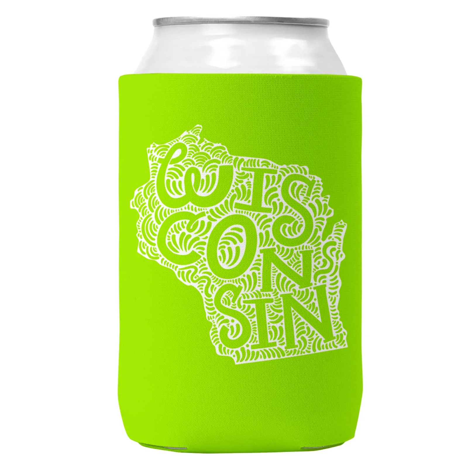 Wisconsin Can Coozie/Cooler for 12oz Cans
