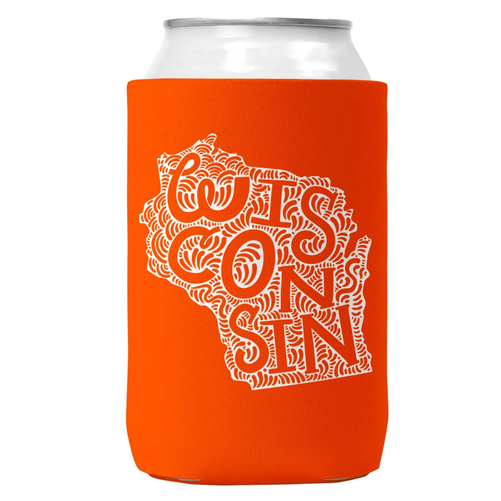 Wisconsin Can Coozie/Cooler for 12oz Cans