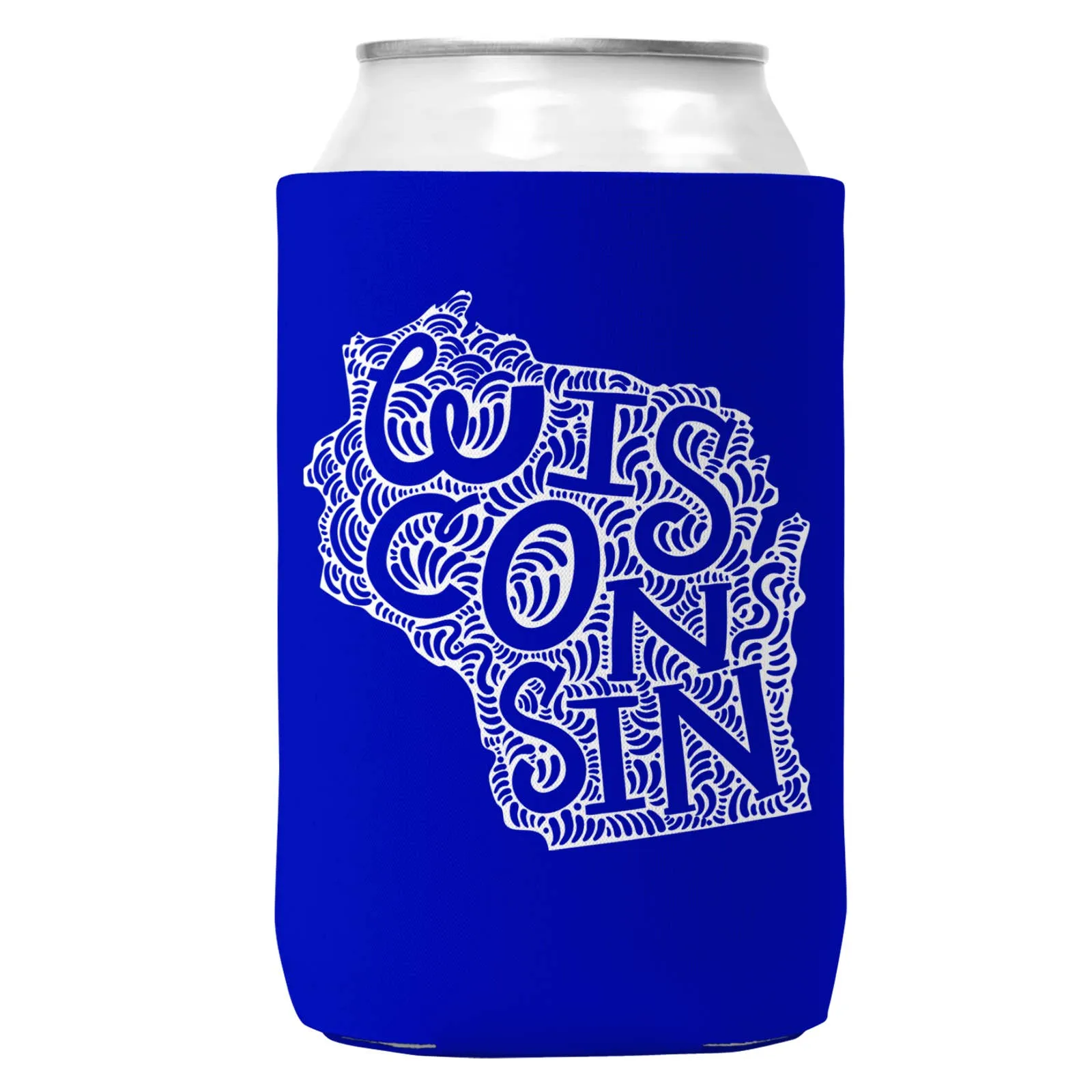 Wisconsin Can Coozie/Cooler for 12oz Cans