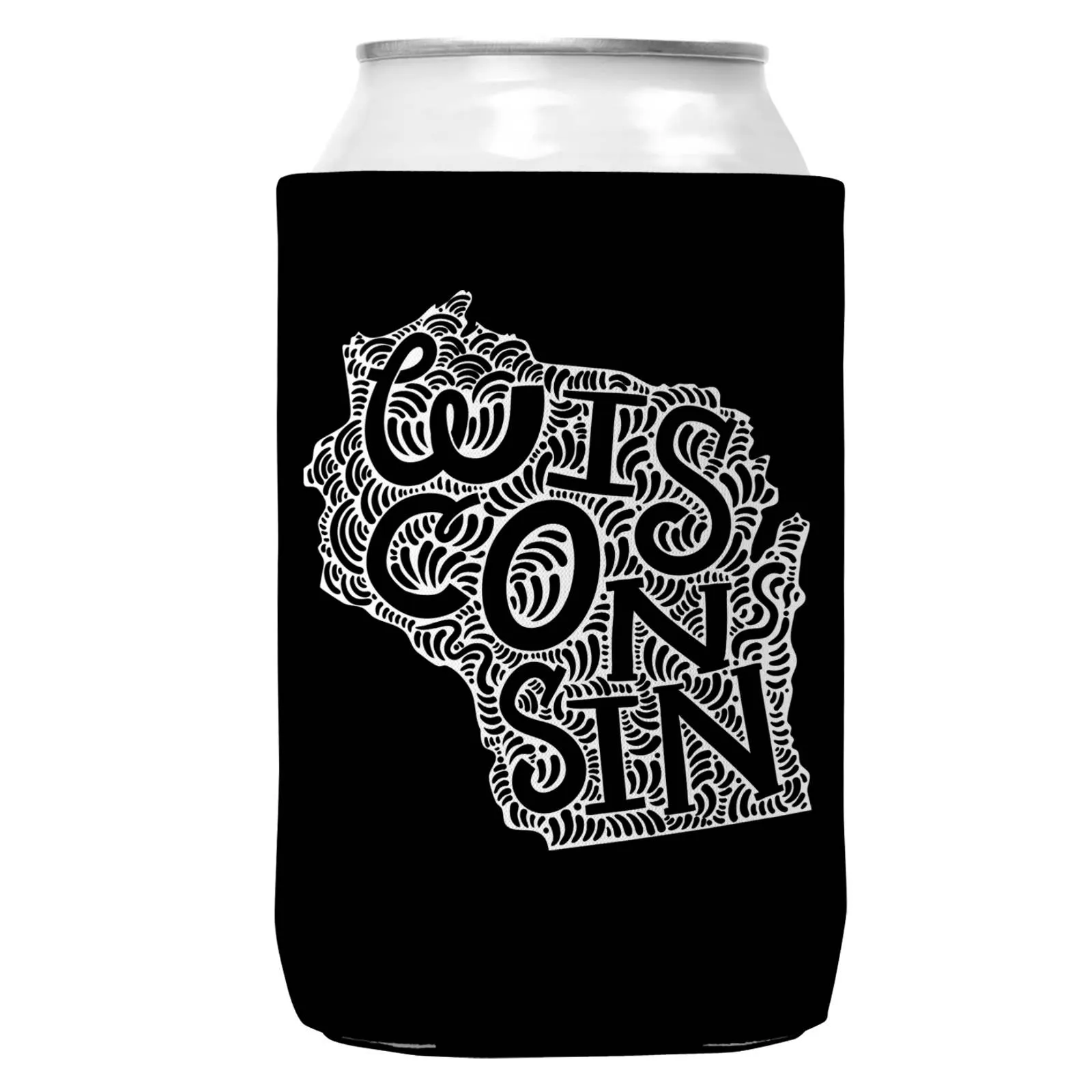 Wisconsin Can Coozie/Cooler for 12oz Cans