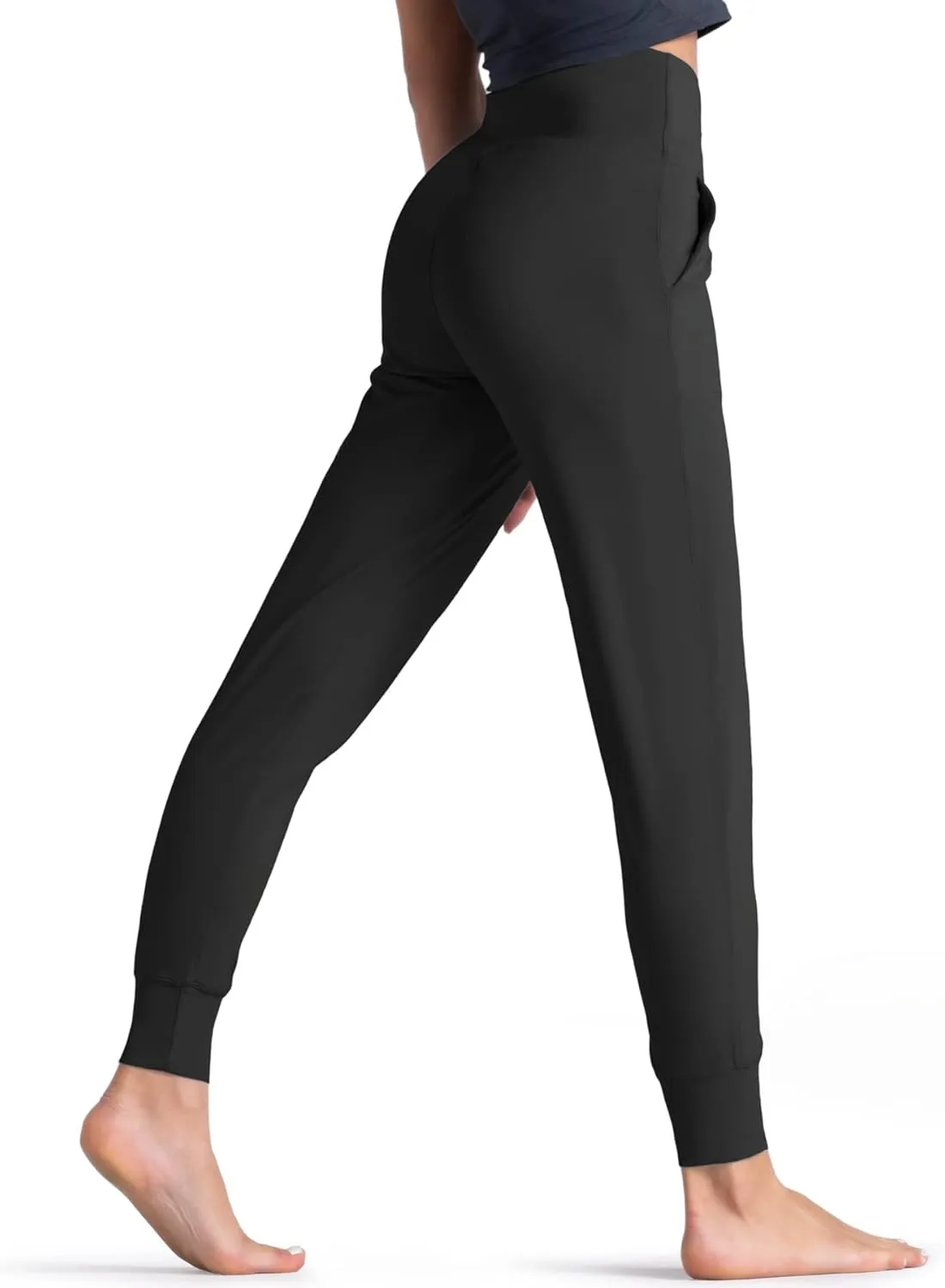 Wjustforu Women's High Waist Joggers Sweatpants Lightweight & Comfortable Yoga Pants with Pockets