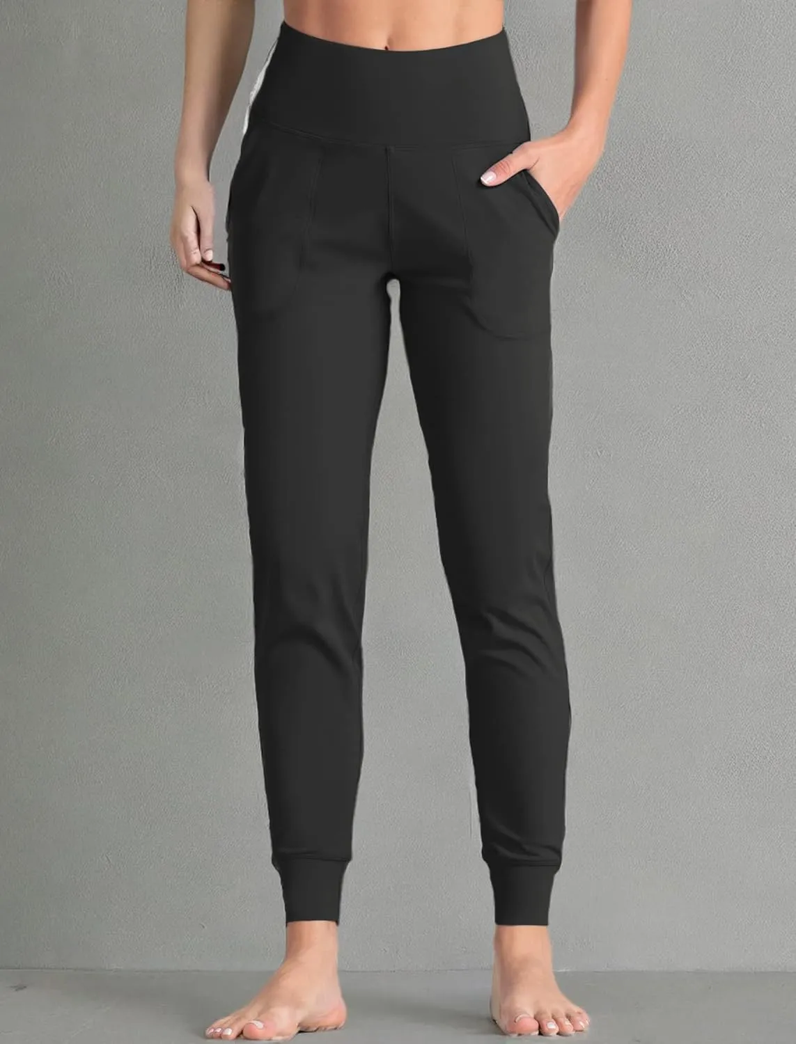 Wjustforu Women's High Waist Joggers Sweatpants Lightweight & Comfortable Yoga Pants with Pockets