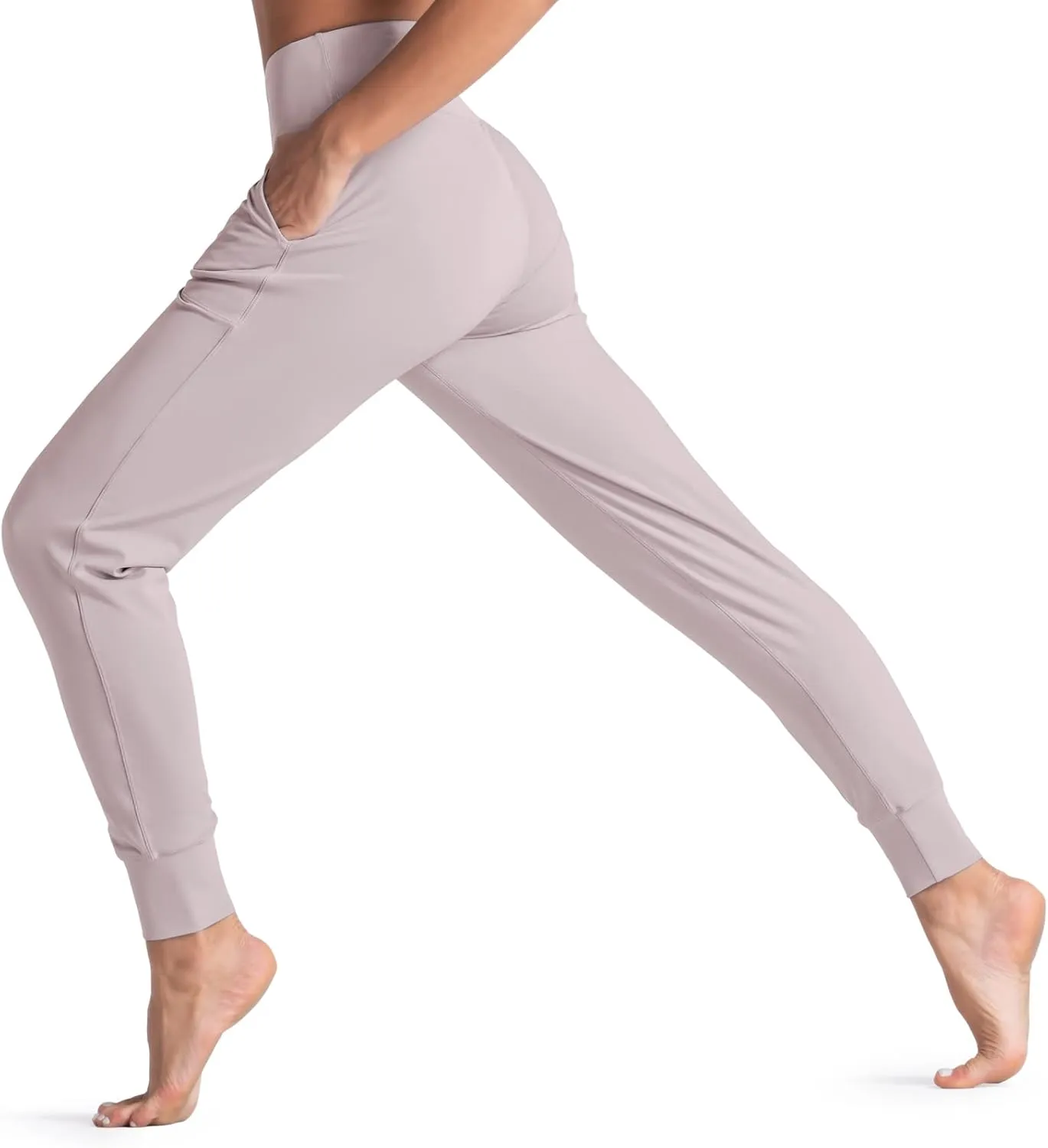 Wjustforu Women's High Waist Joggers Sweatpants Lightweight & Comfortable Yoga Pants with Pockets