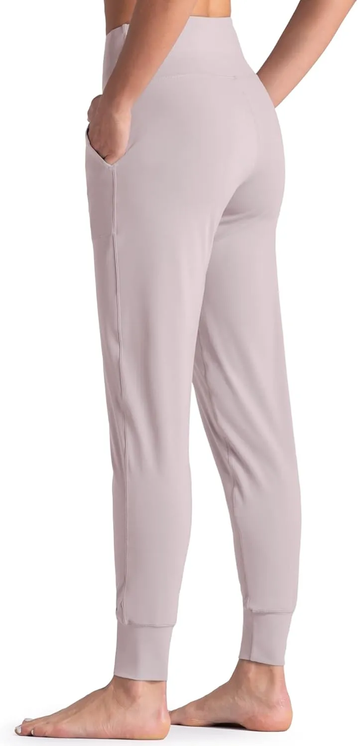 Wjustforu Women's High Waist Joggers Sweatpants Lightweight & Comfortable Yoga Pants with Pockets