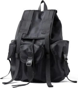 WOBBLO Hiking Daypacks Multilayer Personalised Unisex Drawstring Backpack Waterproof Outdoor Commuter Travel