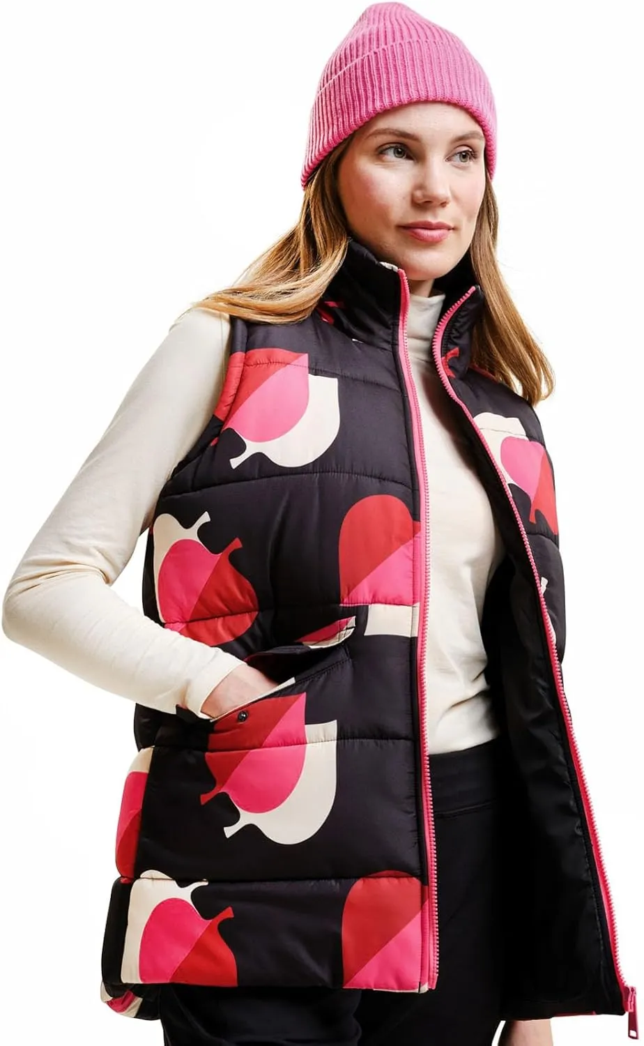 Womens Orla Kiely Printed Padded Bodywarmer Gilet