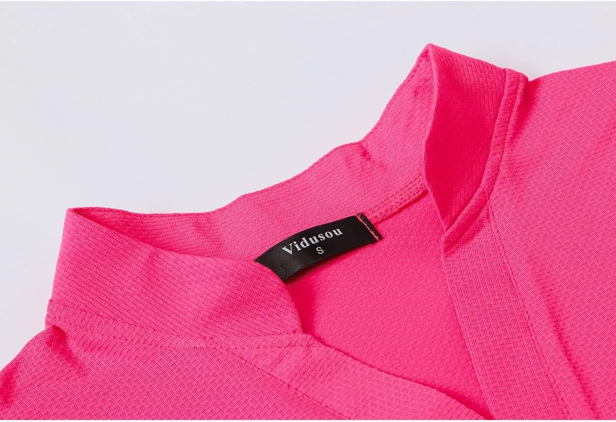 Womens Sleeveless Golf Polo Shirts Lightweight Tennis Sport Tops