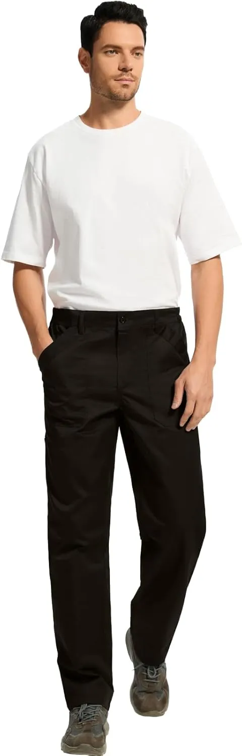 WORK IDEA Men's Relaxed Fit Work Pants Lightweight for Painter, Decoration
