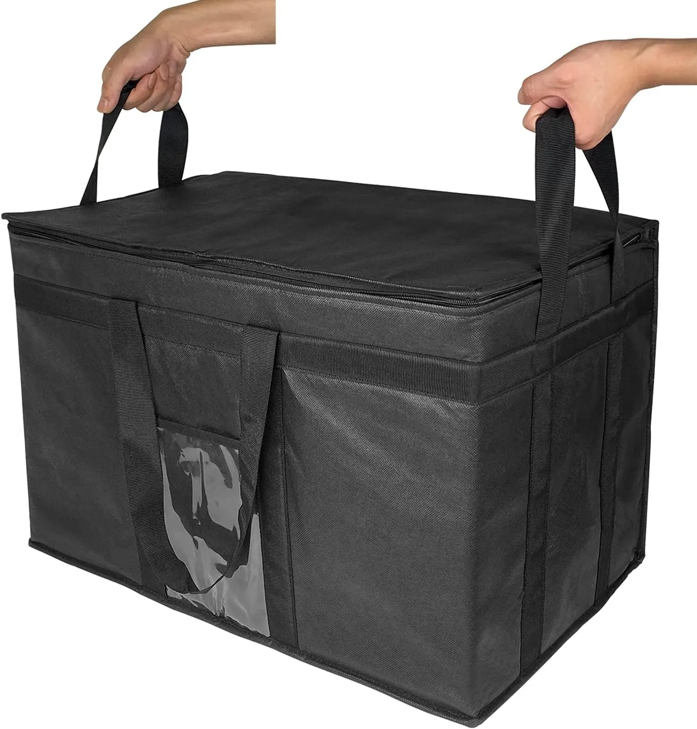 Yalin XXXL Large Insulated Cooler Bag, Styrofoam Cooler of Keep Food Hot or Cold, Reusable Double Zipper Food Delivery Bag for Grocery Shopping, 23" W x 15" H x 14" D