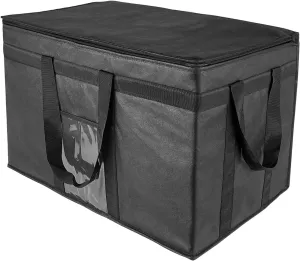 Yalin XXXL Large Insulated Cooler Bag, Styrofoam Cooler of Keep Food Hot or Cold, Reusable Double Zipper Food Delivery Bag for Grocery Shopping, 23" W x 15" H x 14" D