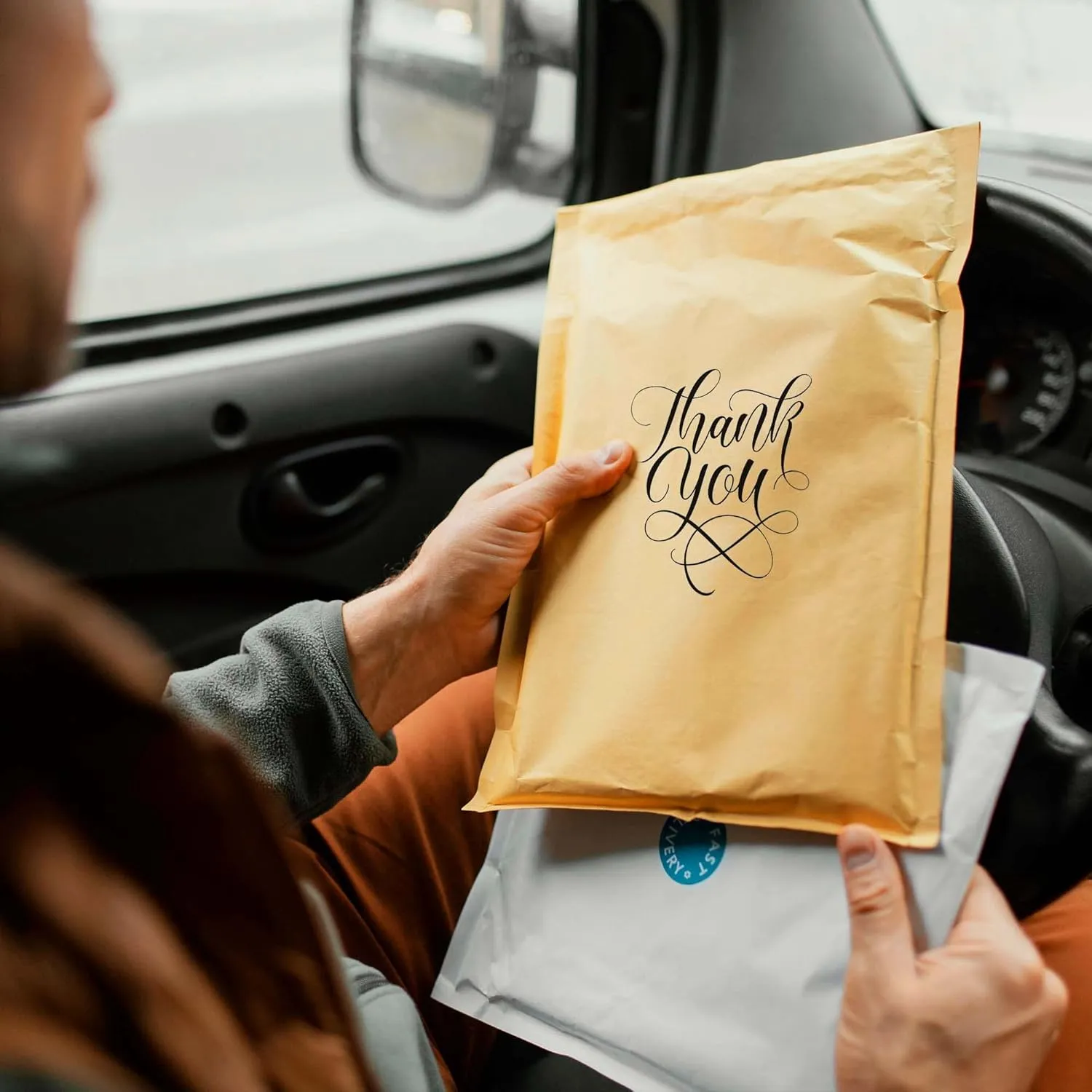 Yens Kraft Bubble Mailers 14.25x20 50 Pack Self Seal Adhesive Shipping Bags, Cushioning Padded Envelopes for Shipping, Mailing, Packaging Useable Space 14.25x19 KF#7-50