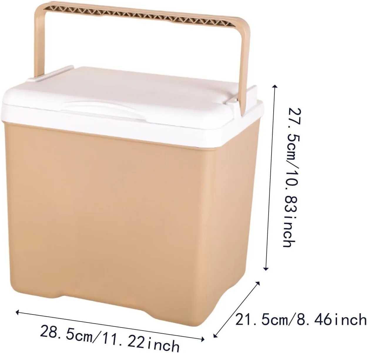 YIJU Insulated Cooler Box Ice Chest Durability Cooling Chest Ice Retention Cooler for Barbecue Outdoor Activities Party Fishing