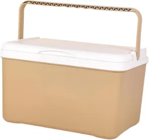 YIJU Insulated Cooler Box Ice Chest Durability Cooling Chest Ice Retention Cooler for Barbecue Outdoor Activities Party Fishing