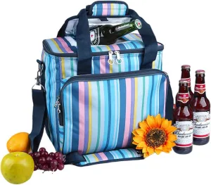 Yodo 18L Collapsible Soft Cooler Bag - Insulated up to 4-6 Hours, Roomy for Family Reunion, Party, Beach, Picnics, Sporting Music Events, Everyday Meals to Work