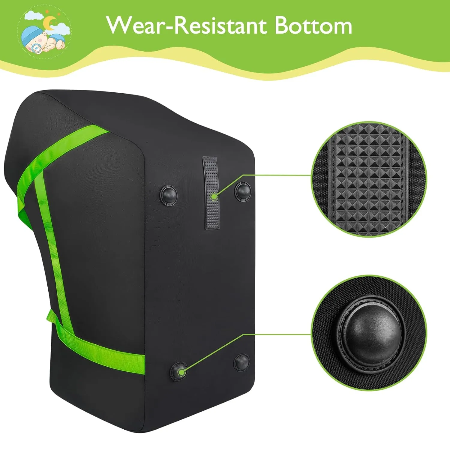 YOREPEK Infant Car Seat Travel Bag Compatible with All Nuna Pipa Car Seat and Base or Chicco KeyFit 30 and Base, Padded Car Seat Bags for Air Travel,Car Seat Gate Check Bag with 5 Protective Feet