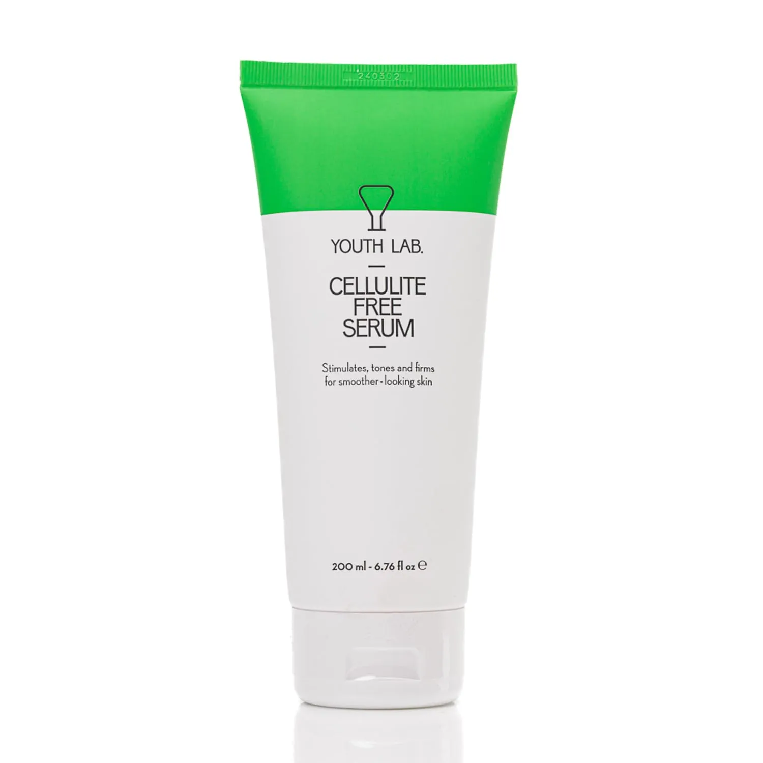 Youth Lab Cellulite Free Serum for Smoother and Firmer Skin – Lightweight Slimming Formula with Green Tea, Longan Seed, and Menthol – 200ml