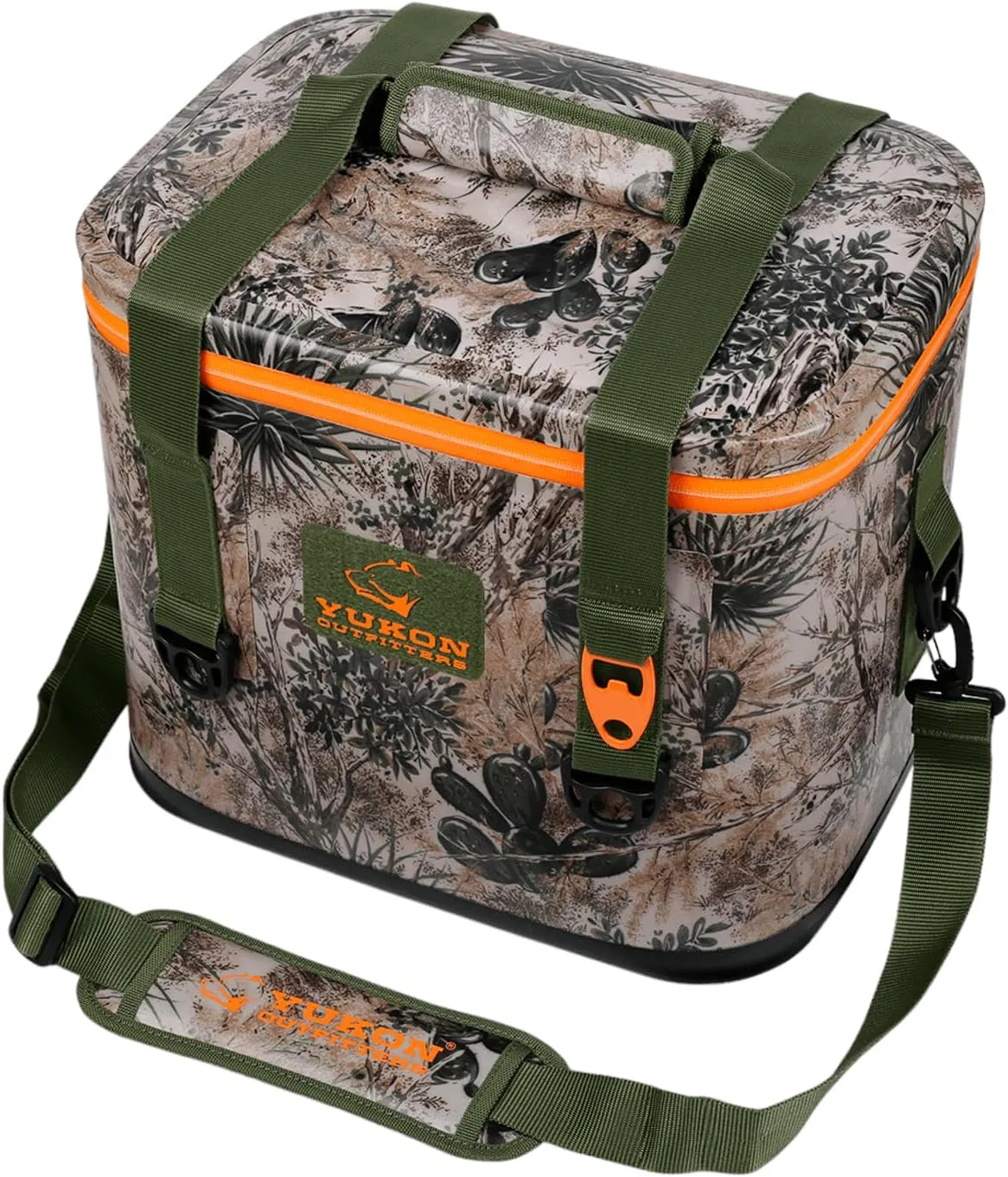 Yukon Outfitters 30 Can Tech Cooler Bag, 54-Liter Durable TRU Welded Leakproof Insulated Outdoor Camping Boating Meal & Drink Lunchbox w/Airtight Zippers, Padded Carry Handle & Shoulder Strap