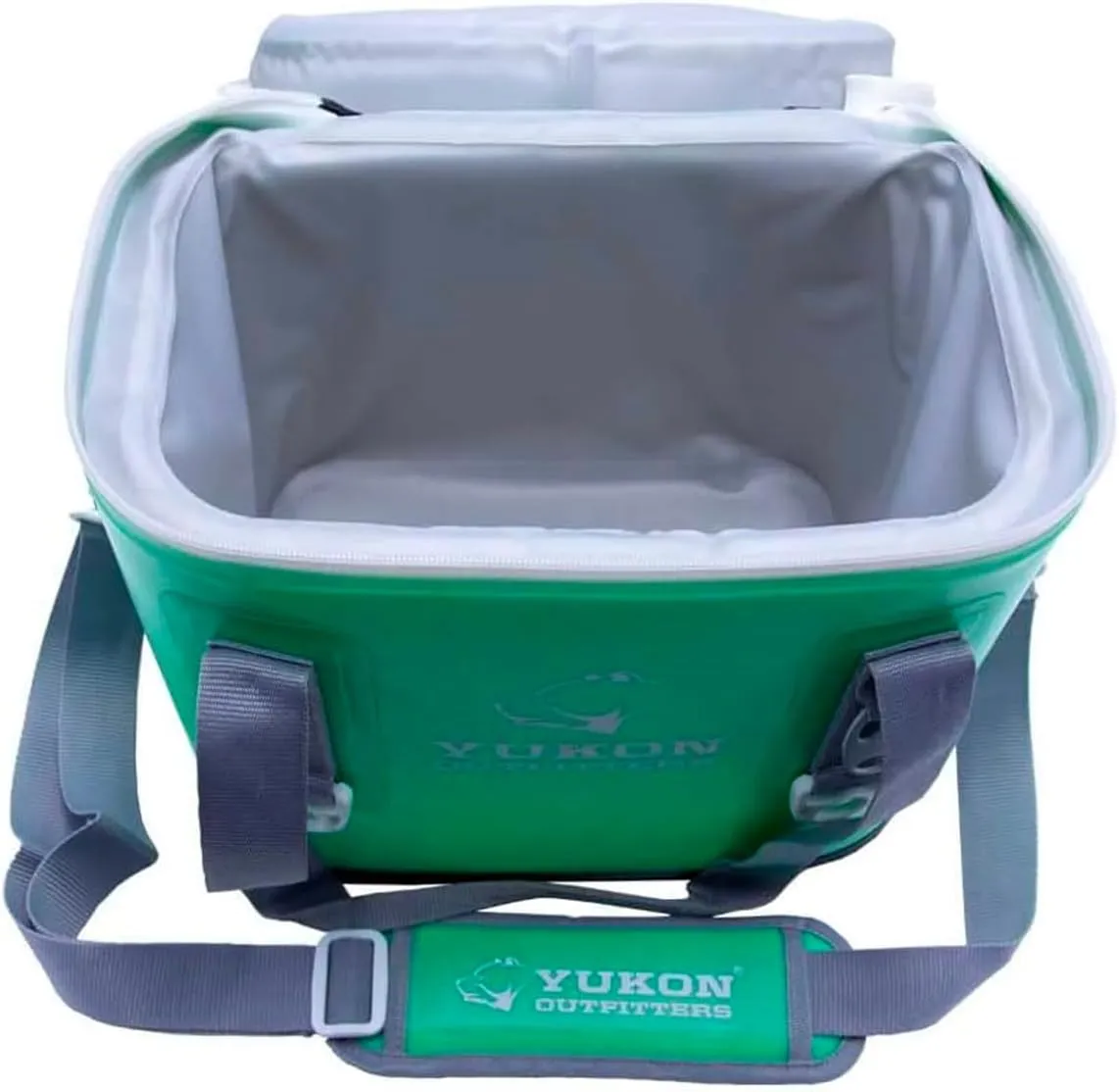 Yukon Outfitters 30 Can Tech Cooler Bag, 54-Liter Durable TRU Welded Leakproof Insulated Outdoor Camping Boating Meal & Drink Lunchbox w/Airtight Zippers, Padded Carry Handle & Shoulder Strap