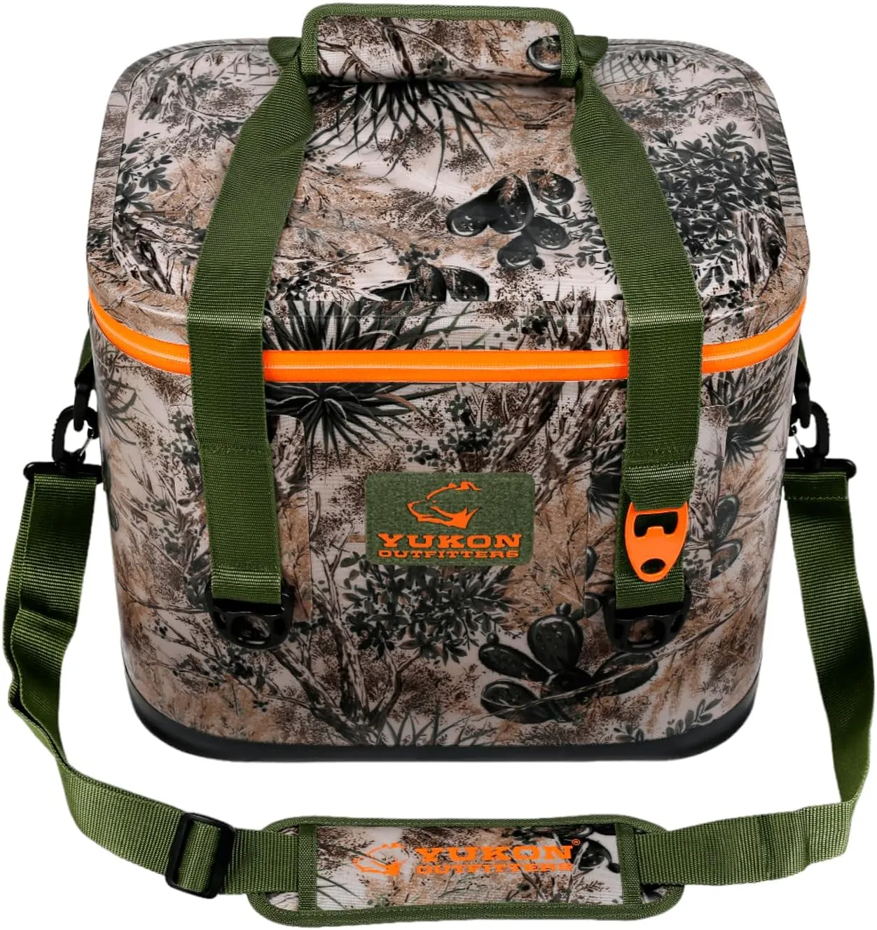 Yukon Outfitters 30 Can Tech Cooler Bag, 54-Liter Durable TRU Welded Leakproof Insulated Outdoor Camping Boating Meal & Drink Lunchbox w/Airtight Zippers, Padded Carry Handle & Shoulder Strap