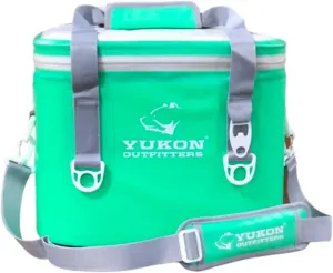Yukon Outfitters 30 Can Tech Cooler Bag, 54-Liter Durable TRU Welded Leakproof Insulated Outdoor Camping Boating Meal & Drink Lunchbox w/Airtight Zippers, Padded Carry Handle & Shoulder Strap