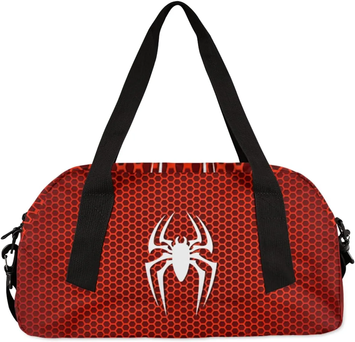 Yzrwebo Spiders Pattern Gym Duffle Bag Small Sport Duffel Travel Bags Overnighter Waterproof Weekend Sleepover Carry On Bags Gymnastics Dance Tote Bag
